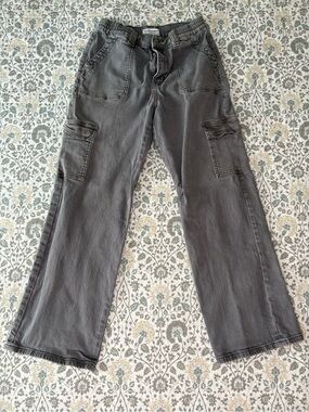 Flying Monkey Men's Charcoal Gray Cargo Pants